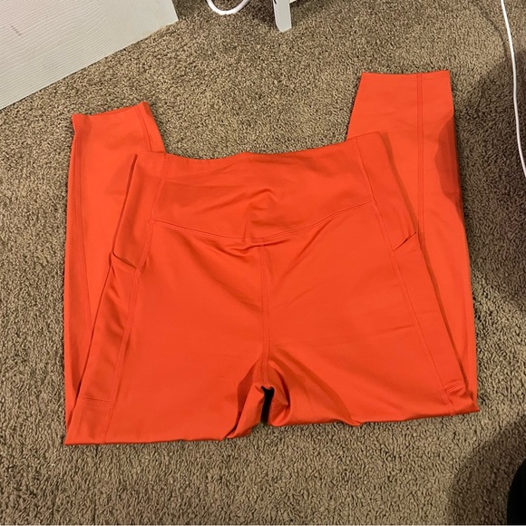 Girlfriend Collective Women’s Dark Orange Activewear Leggings - Picture 4 of 6